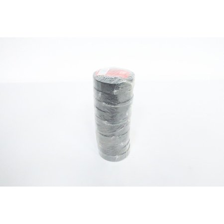 3M Temflex Pack Of 10 Black Vinyl Electrical Tape 3/4in x 60ft Sealing Tape 1700